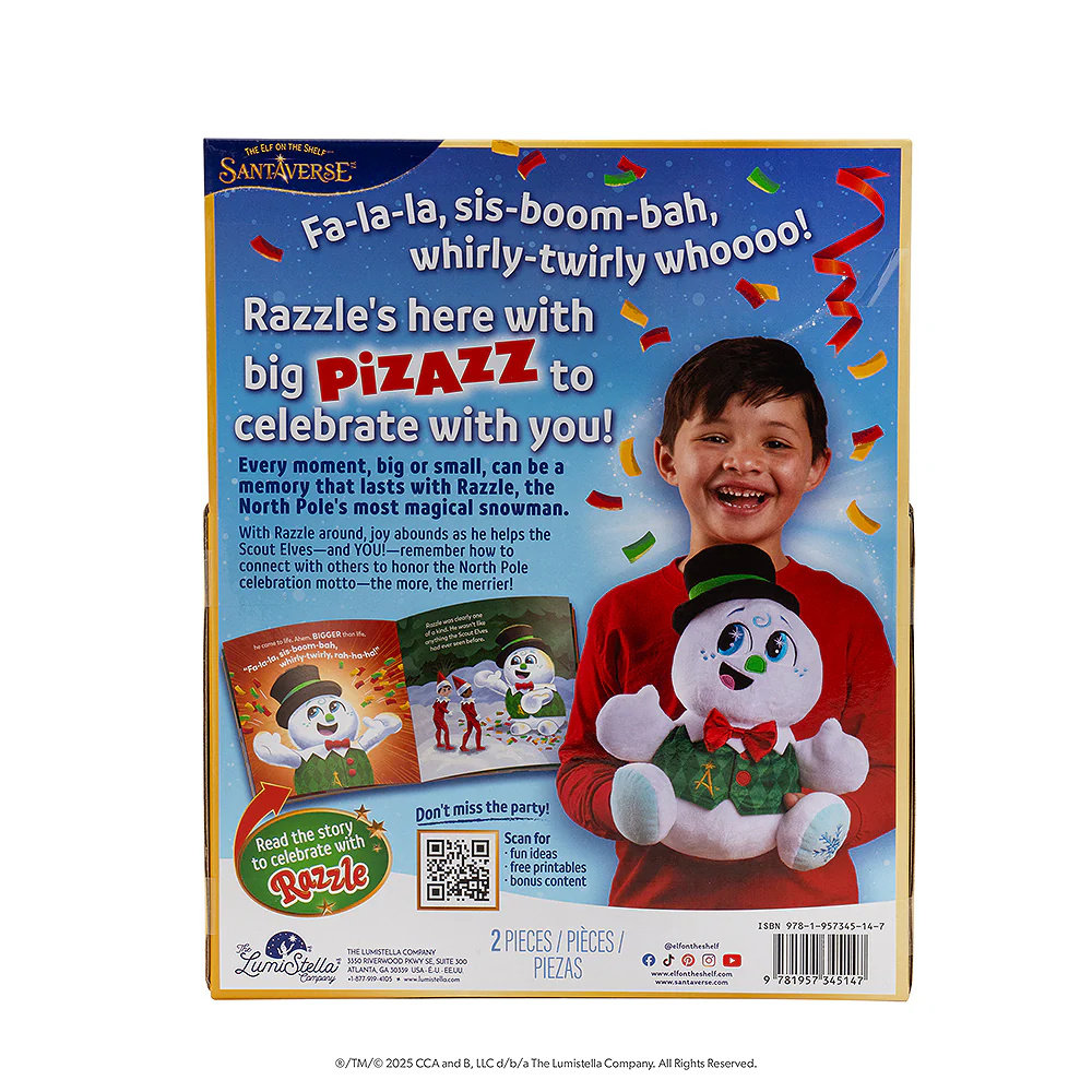 SnoStax™ Razzle the Snowman Plush and Book - Image 11