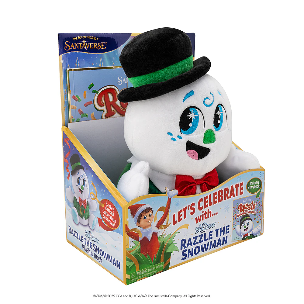 SnoStax™ Razzle the Snowman Plush and Book - Image 7