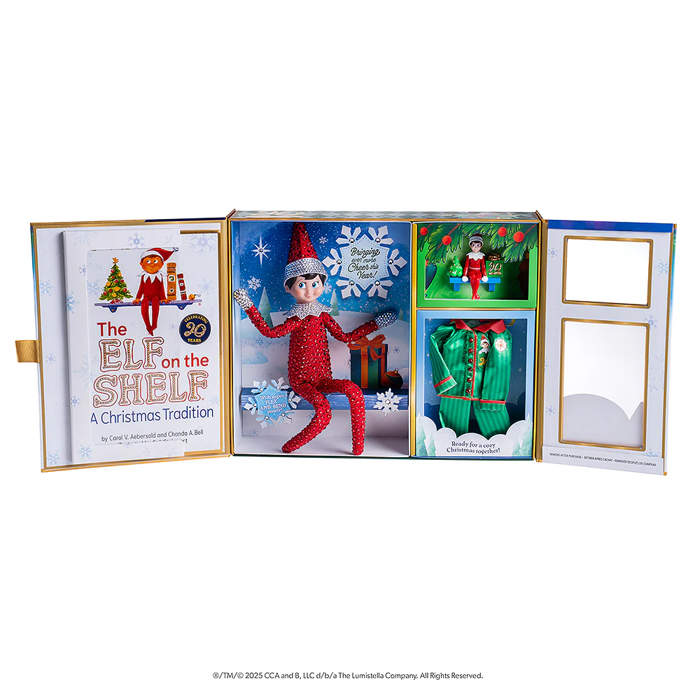 The Elf on the Shelf®: A Christmas Tradition 20th Anniversary Holiday Box Set with Swarovski® Crystals - Image 8